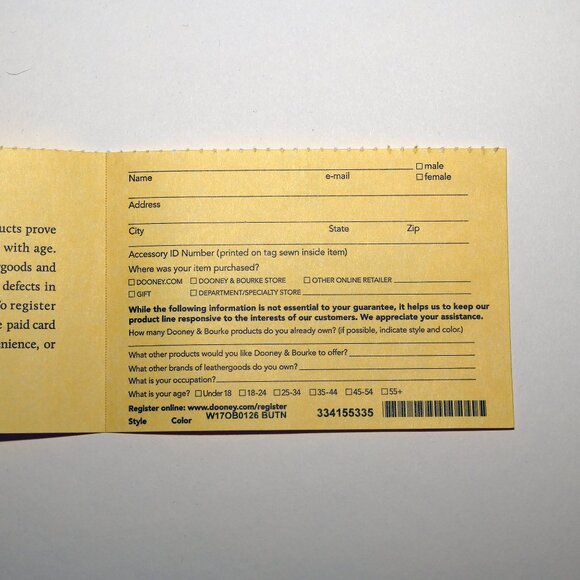 Disney Parks Dooney & Bourke Orange Print Zip Wallet Wristlet NWT - Picture 7 of 9